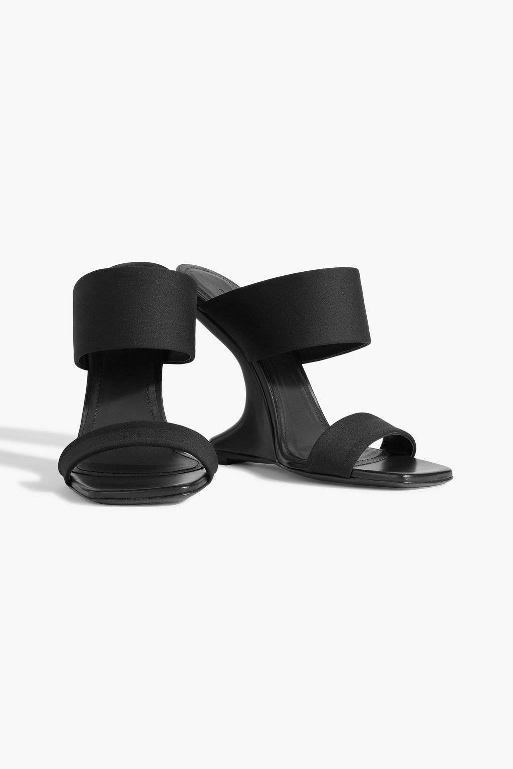 RICK OWENS Cantilever 11 ジャージー&レザー ウェッジミュール