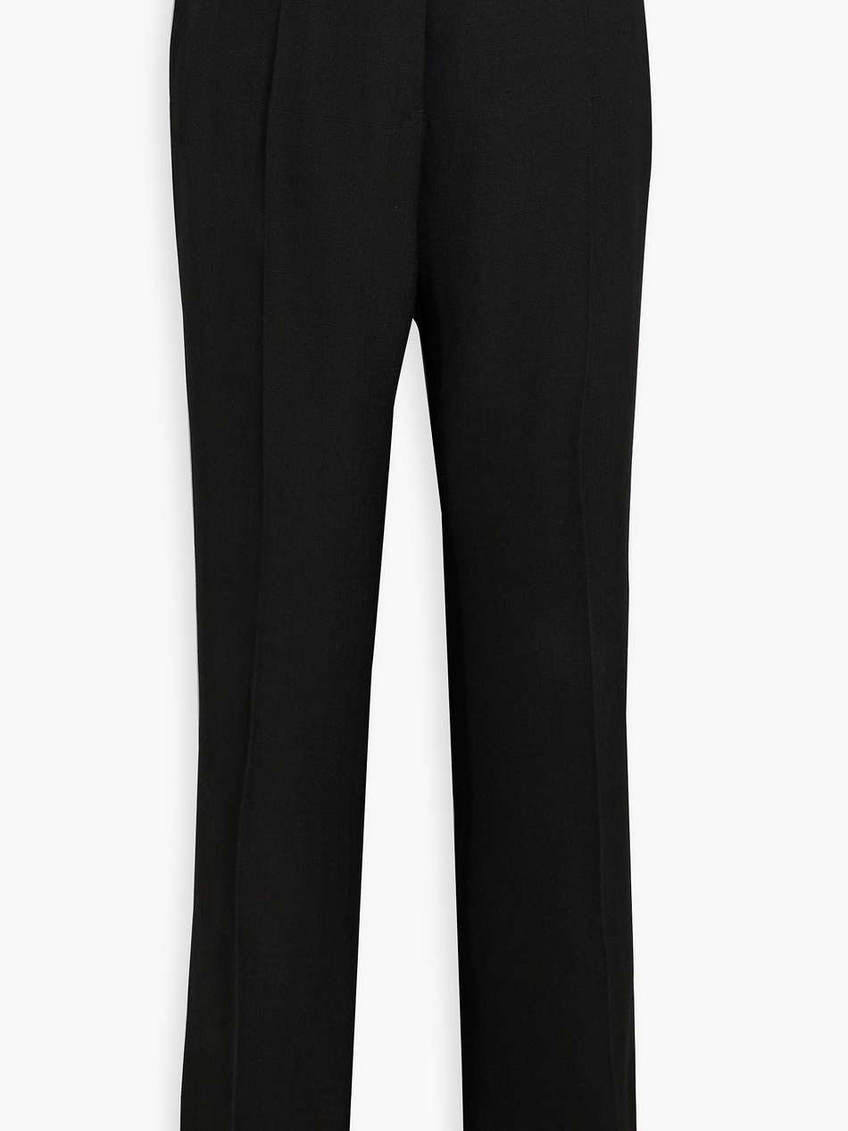 crepe straight-leg pants