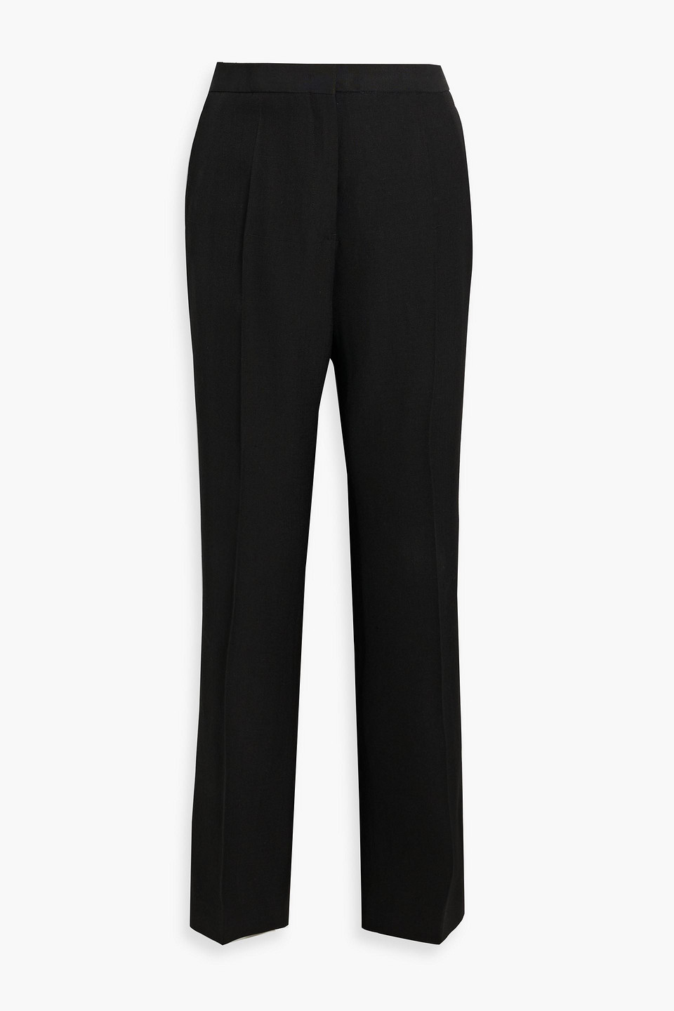 Jil Sander Straight-leg Ankle Grain De Poudre Trousers In Black