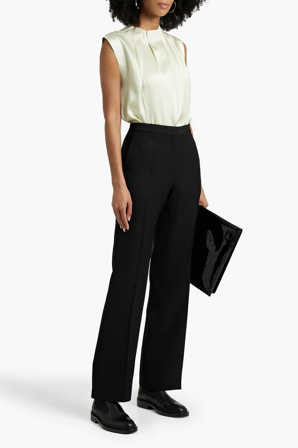 JIL SANDER Crepe straight-leg pants