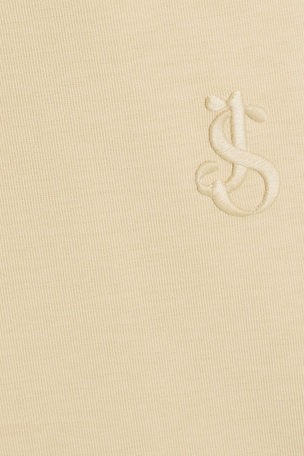 JIL SANDER Embroidered jersey polo shirt