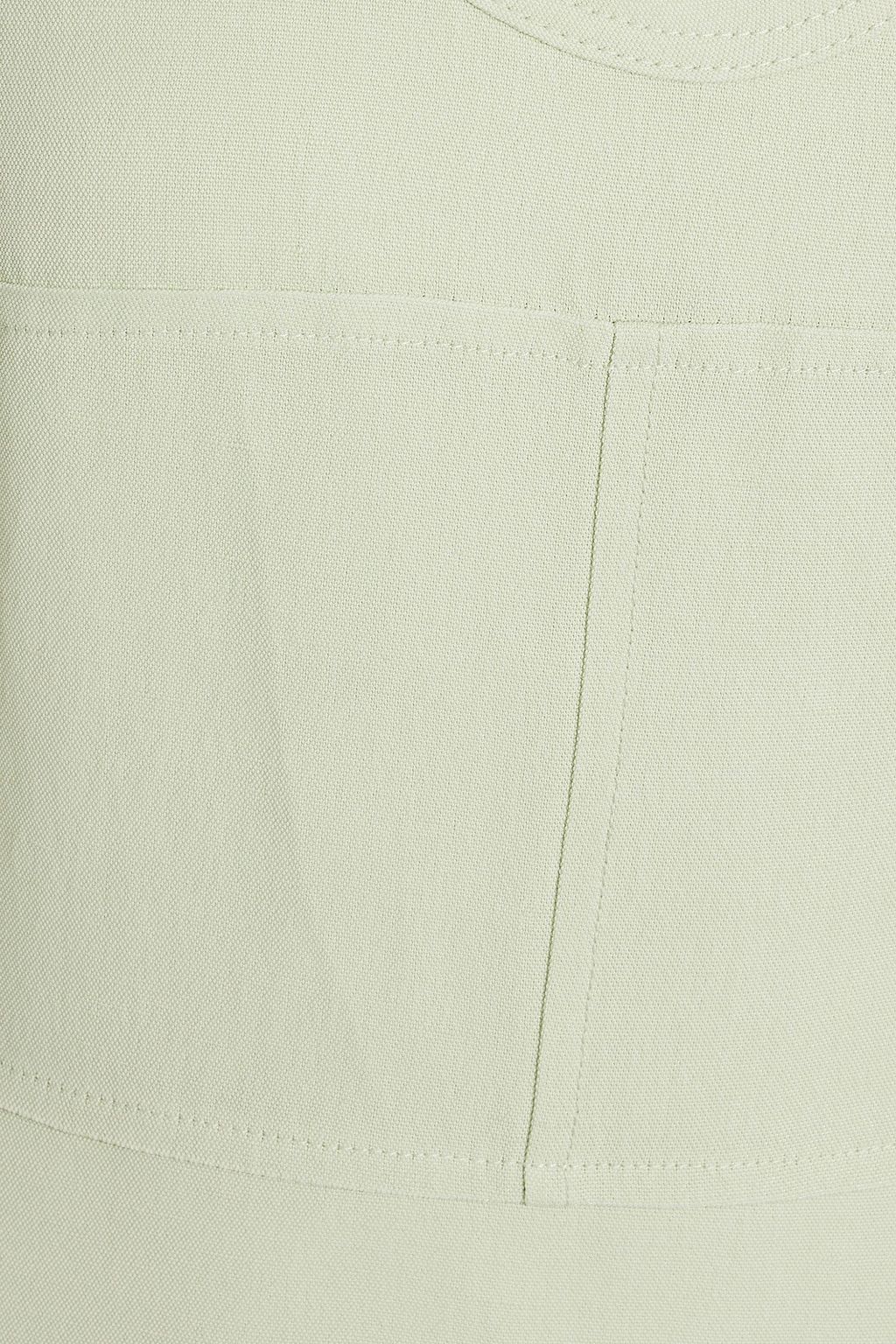 JIL SANDER Wrap-effect canvas mini dress