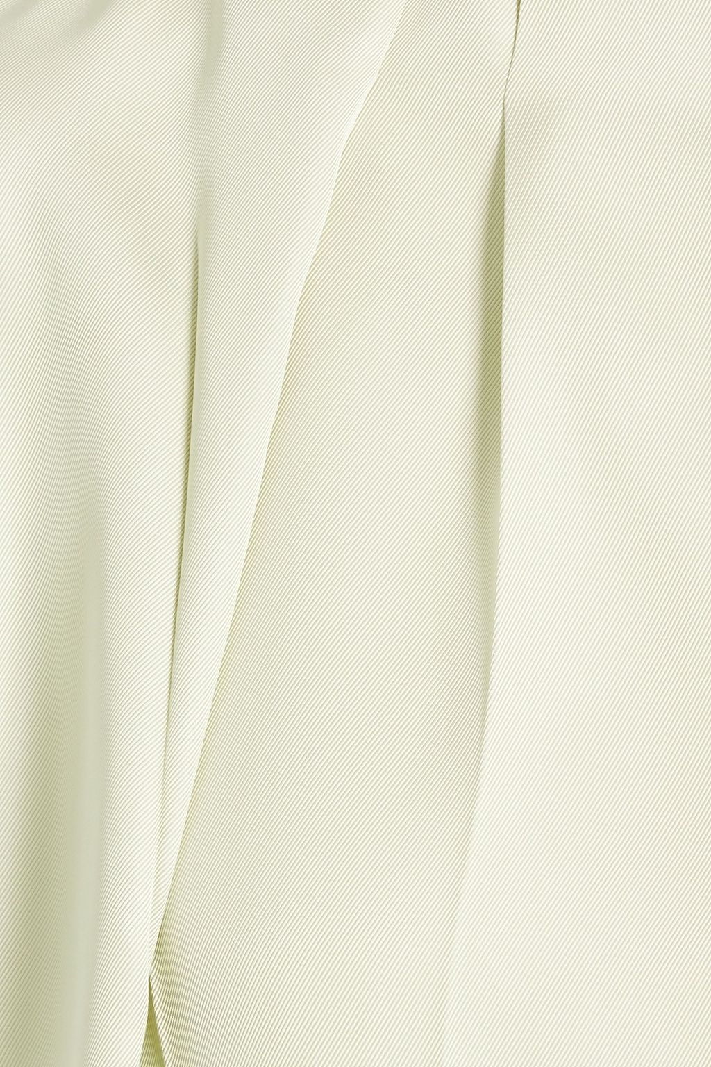 JIL SANDER Draped satin-twill top