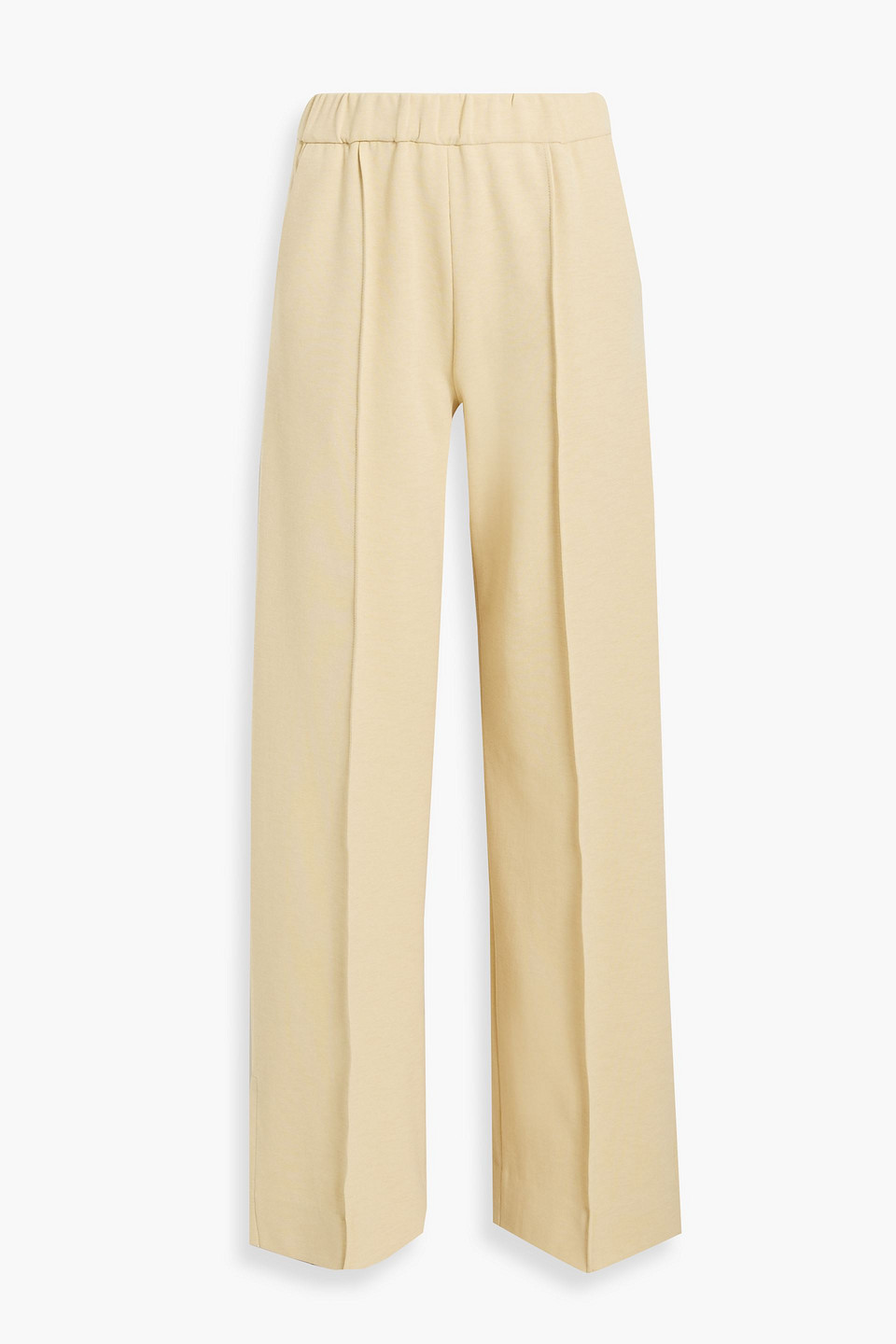 Jil Sander Ponte Wide-leg Pants In Pastel Yellow