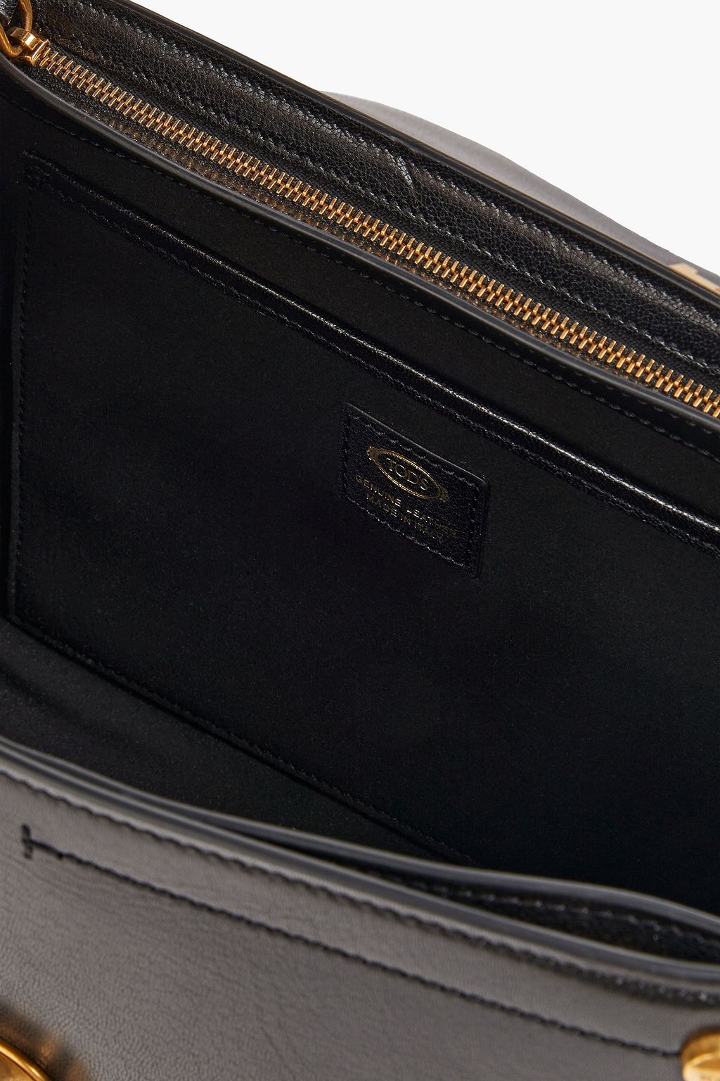 TOD'S Leopard-print calf hair and leather tote