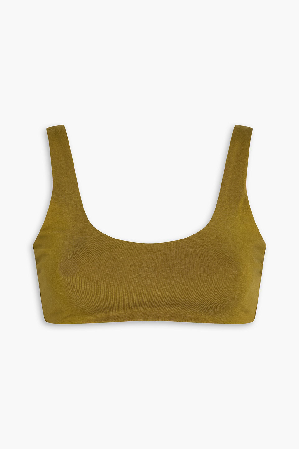 Mara Hoffman Lira Stretch-tencel™ Bikini Top In Army Green