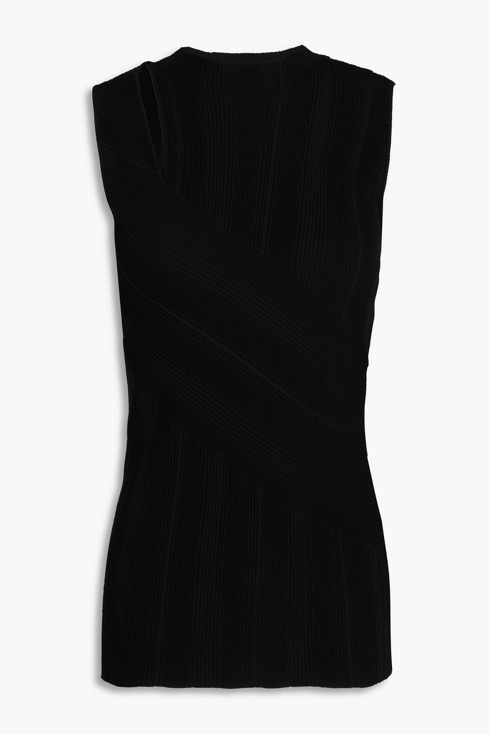 Diane Von Furstenberg Draped-detail Tank Top In Black