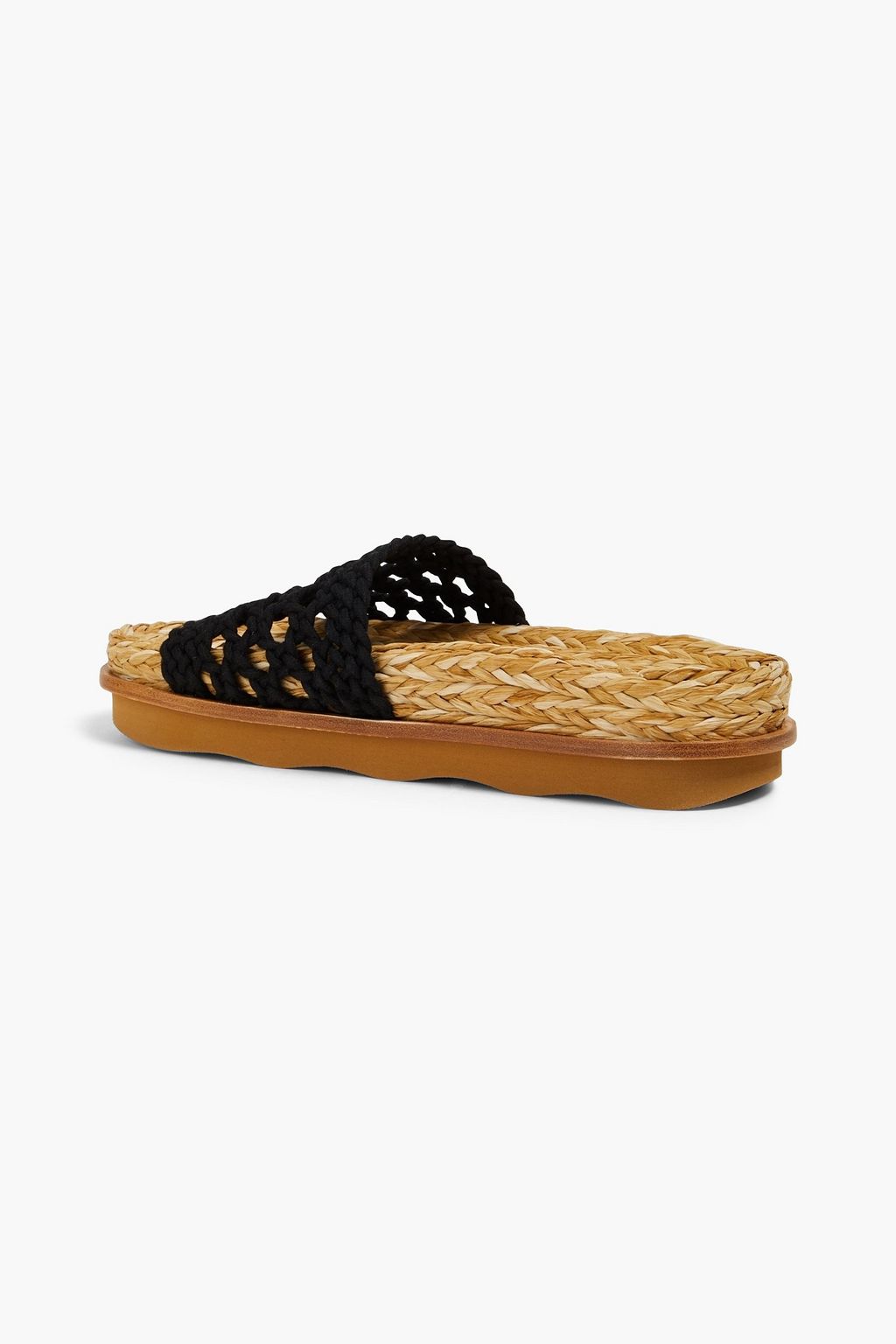 CHLOÉ 웨이비 크로셰 슬라이드 샌들