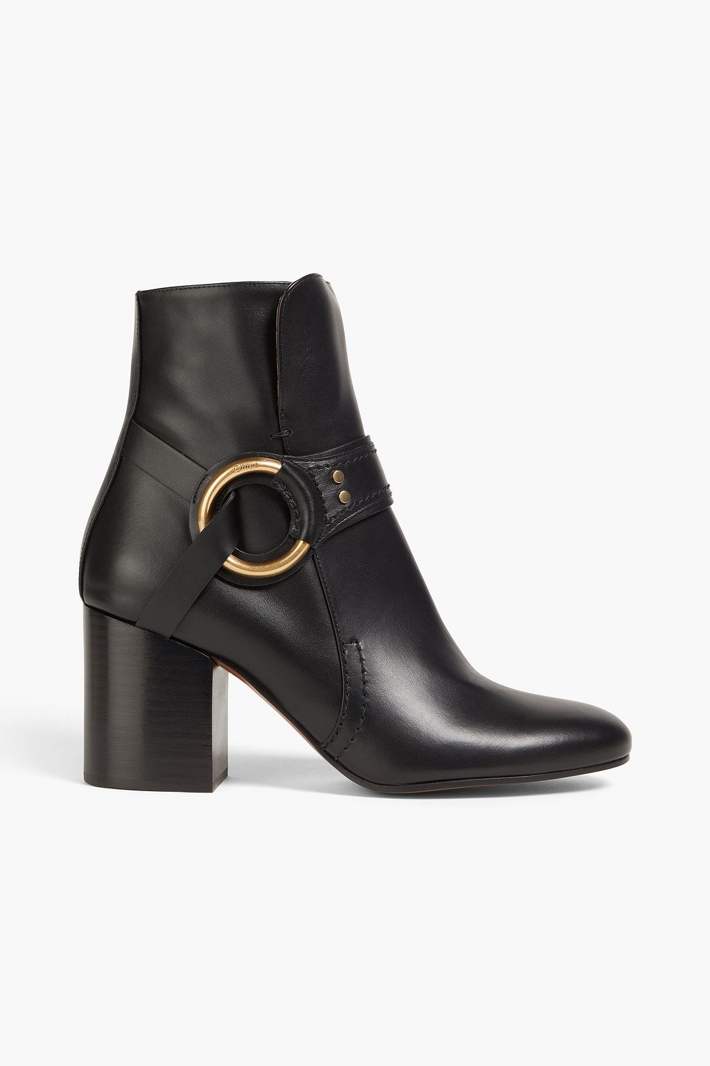 CHLOE Embellished leather ankle boots THE OUTNET