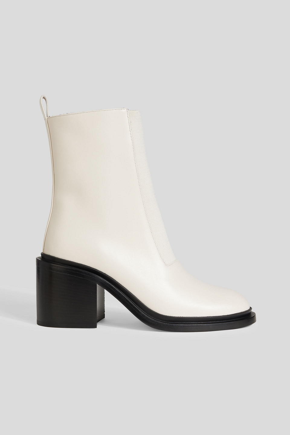 Jil Sander Woman Ankle Boots Off White Size 10 Soft Leather In Off-white