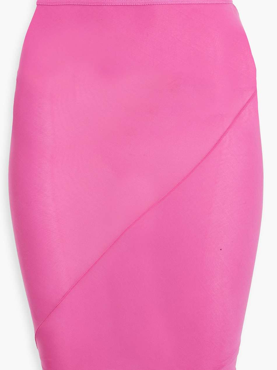 cupro-blend jersey mini skirt