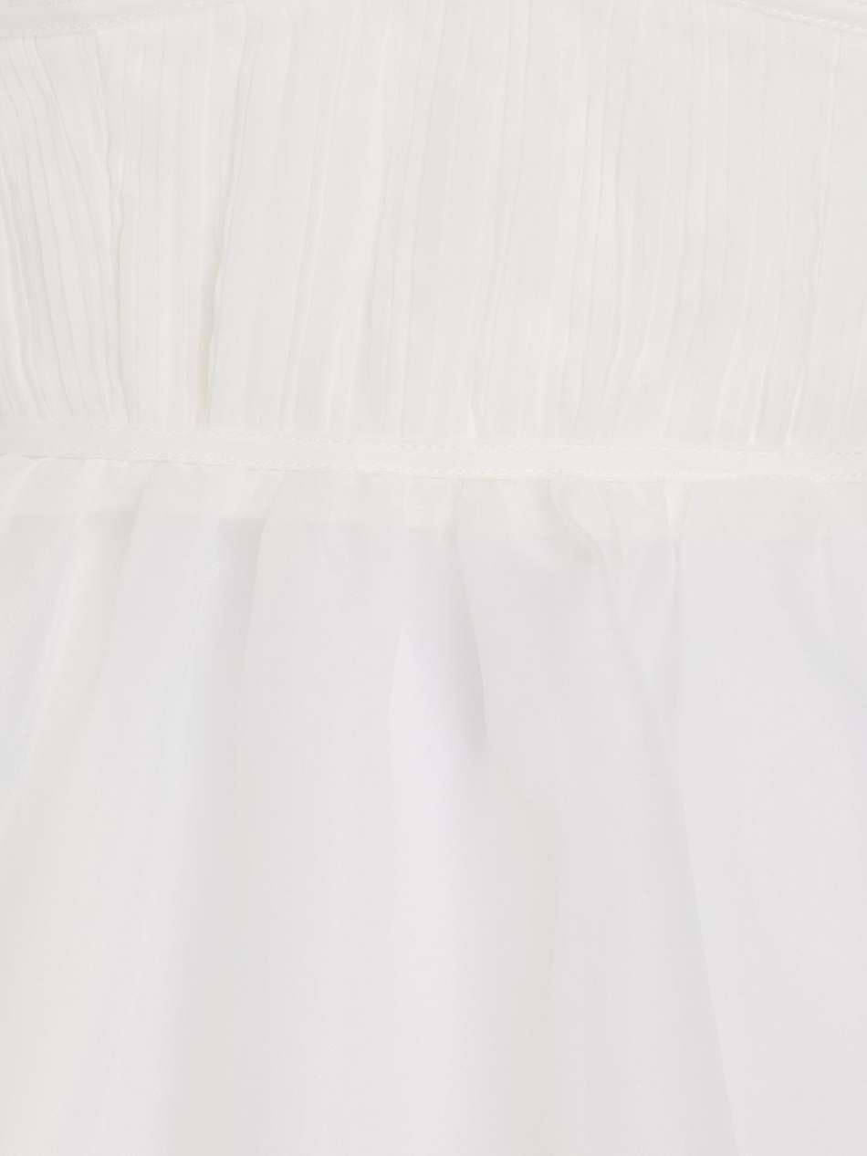 astrid plissé-organza mini dress