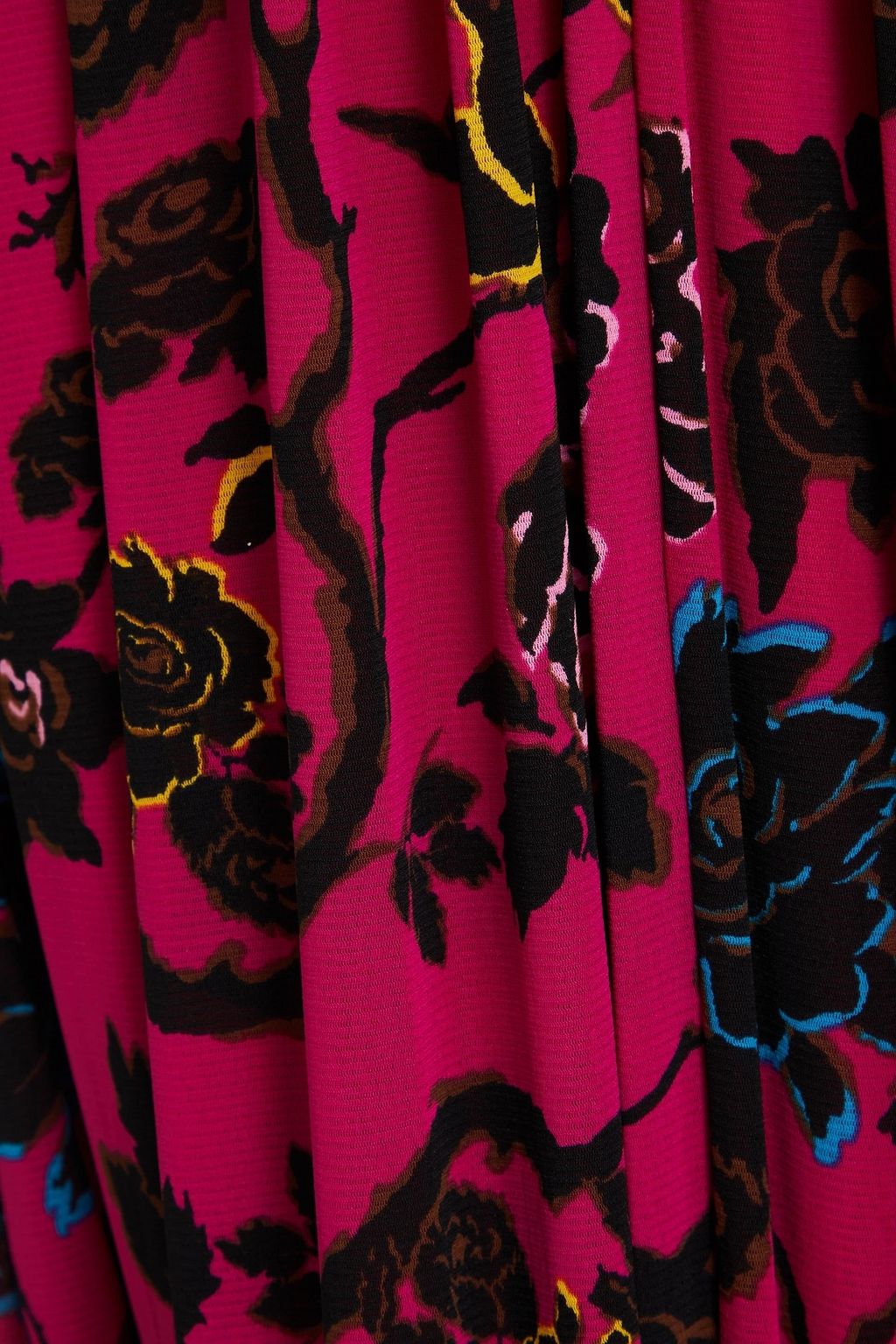 DIANE VON FURSTENBERG فستان طويل “آن” مصنوع من الشبك ومزين بطبعة الأزهار
