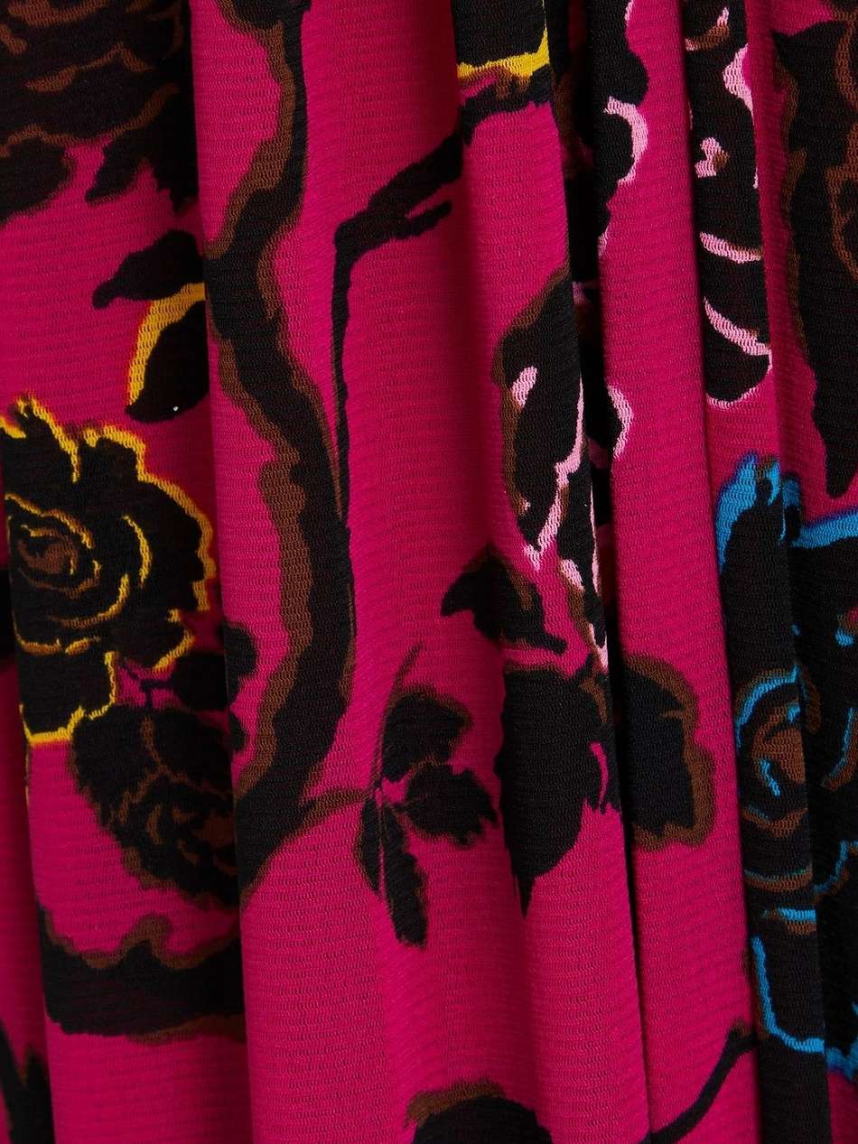 anne floral-print stretch-mesh maxi dress