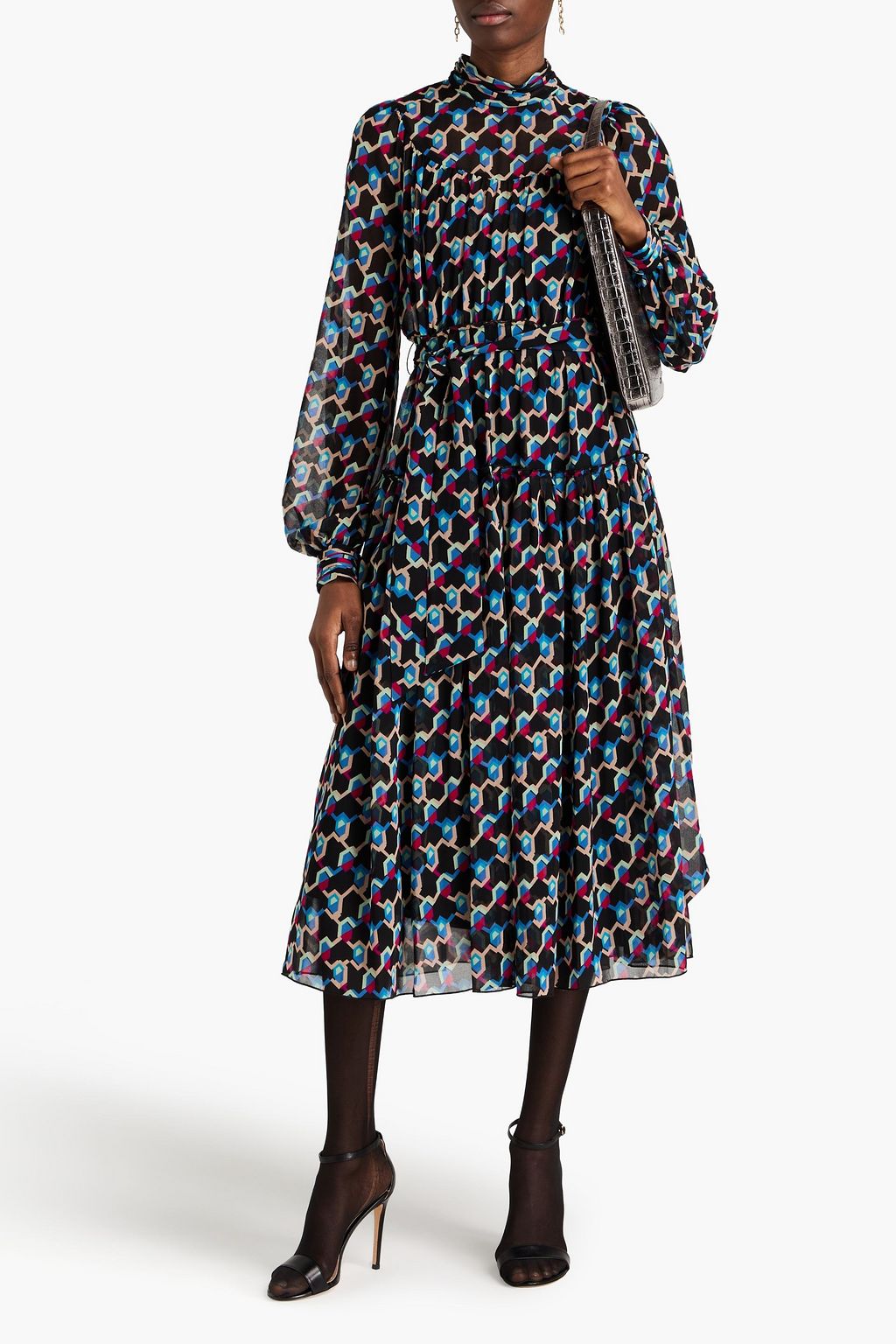 DIANE VON FURSTENBERG Kent printed chiffon midi dress