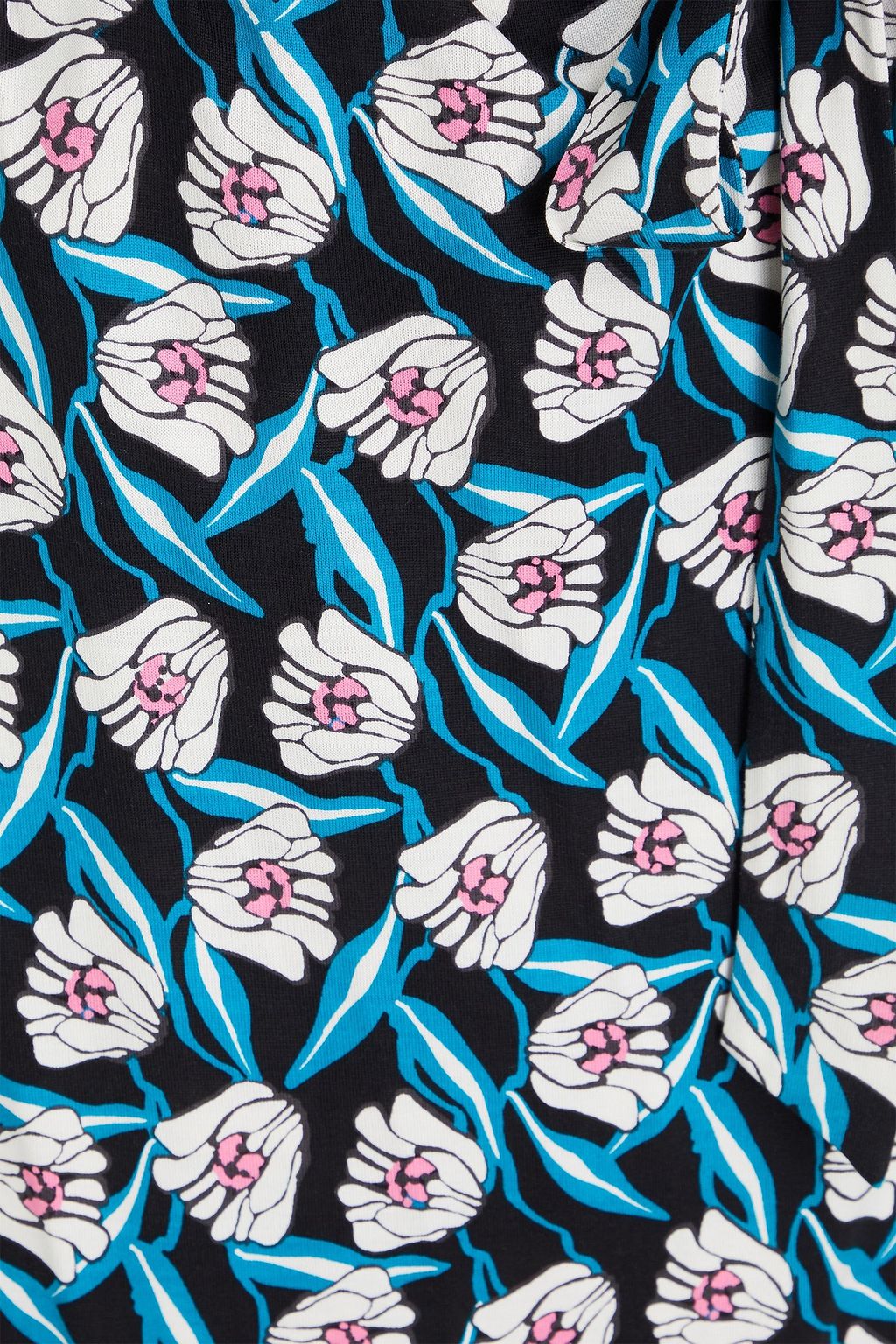 DIANE VON FURSTENBERG Julian floral-print silk-jersey mini wrap dress