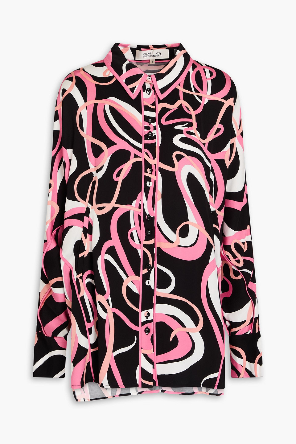 Alona printed crepe shirt