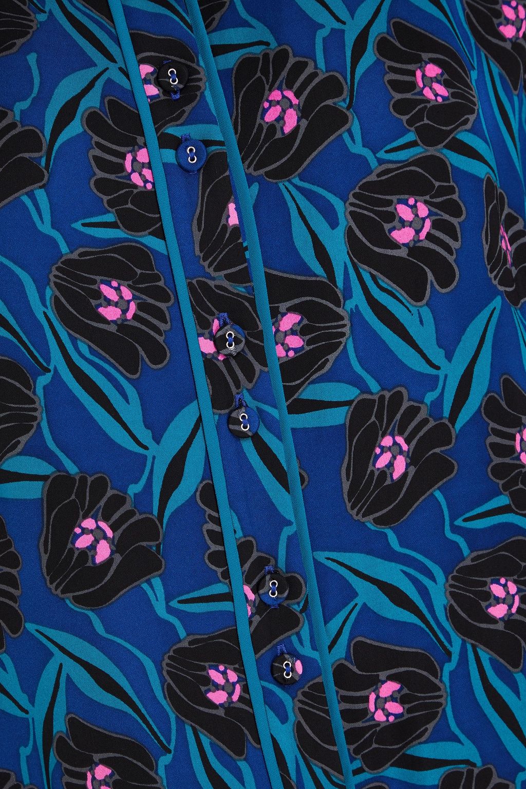 DIANE VON FURSTENBERG قميص "آلونا" من الكريب المزين بطبعات