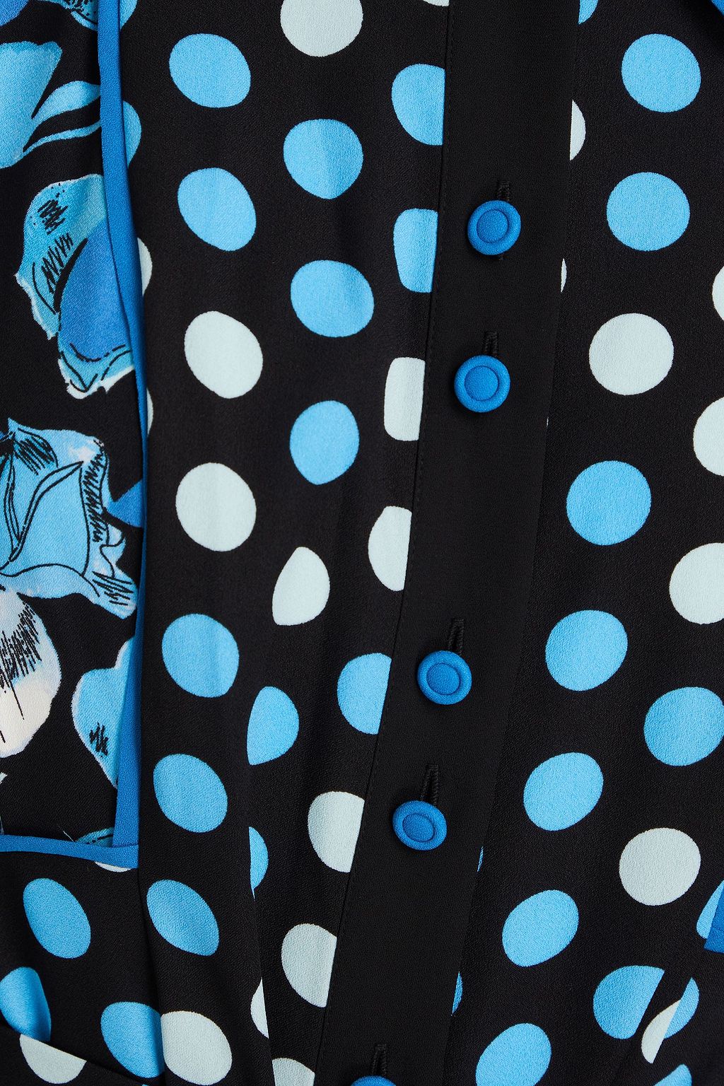 DIANE VON FURSTENBERG فستان طويل “جوشوا” مصنوع من الكريب ومزين بطبعات