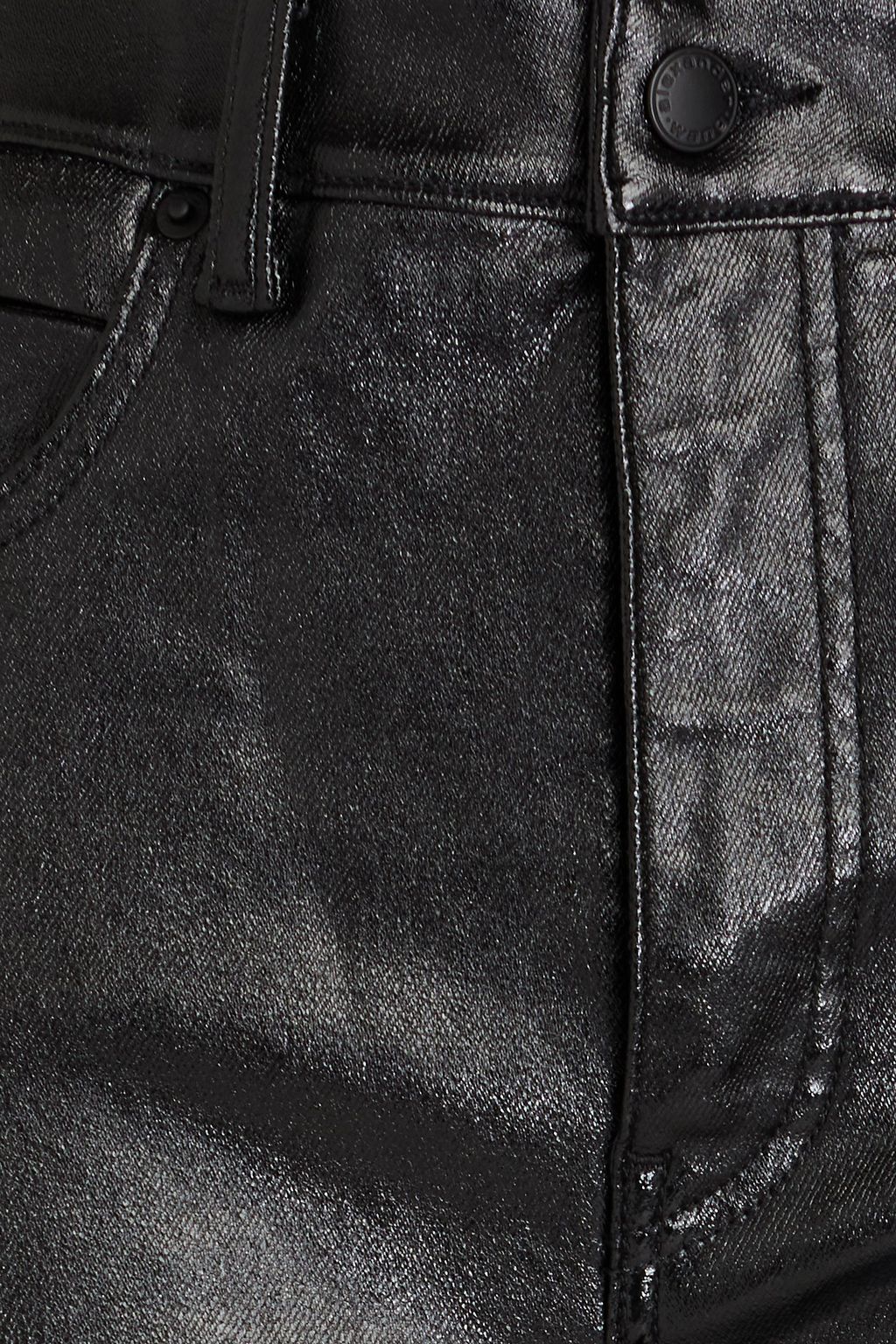 ALEXANDER WANG جينز بأرجل ضيقة مصنوع من الدنيم المطلي