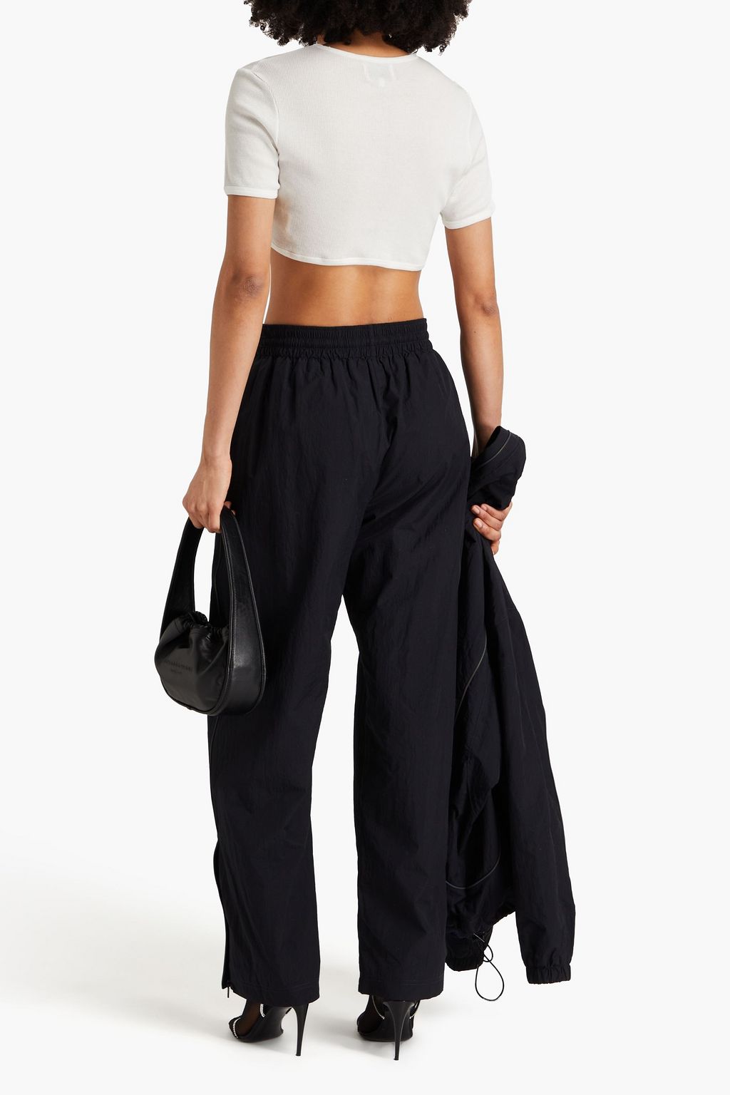 ALEXANDER WANG 프린트 쉘 트랙 팬츠