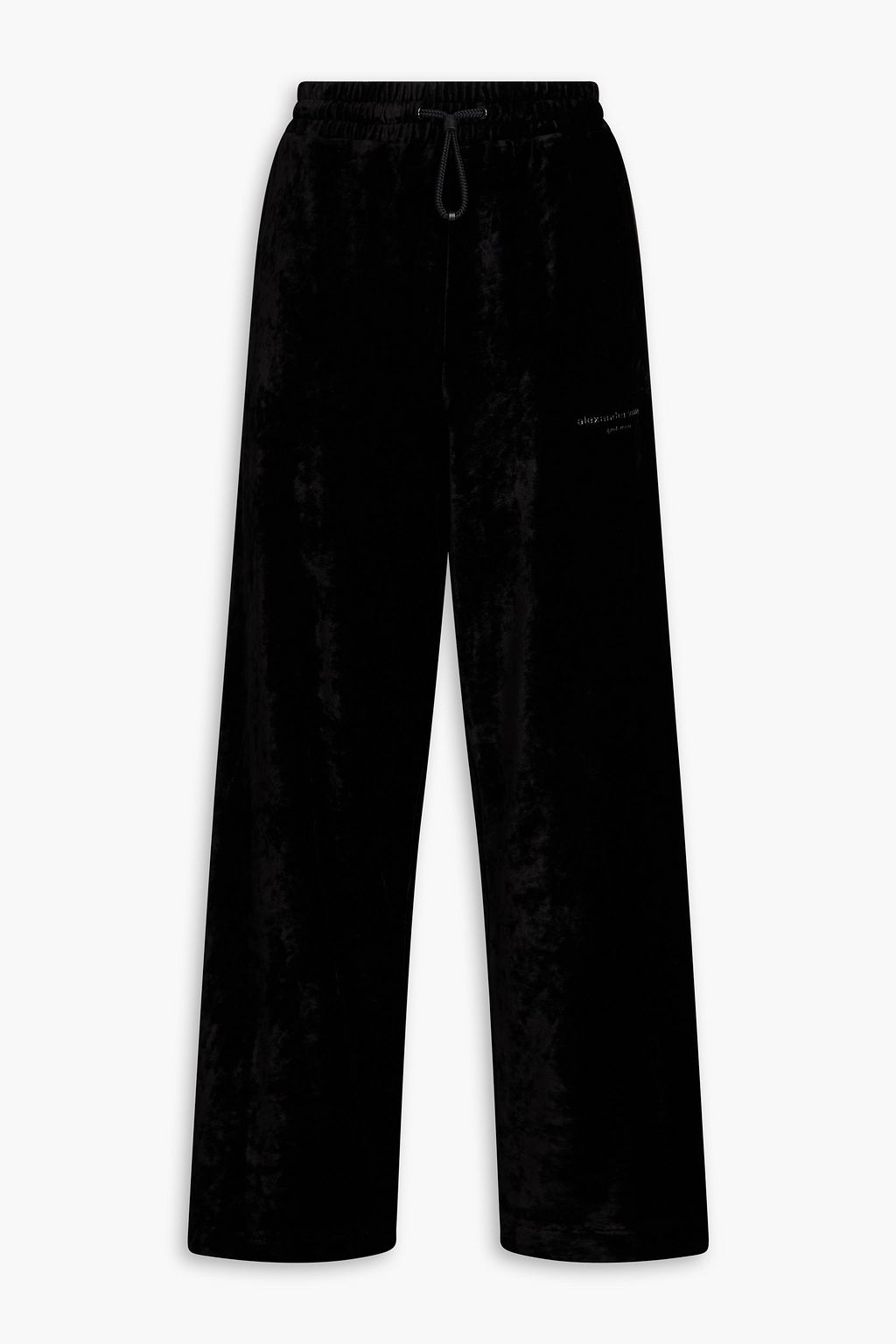 ALEXANDER WANG Printed velour track pants THE OUTNET