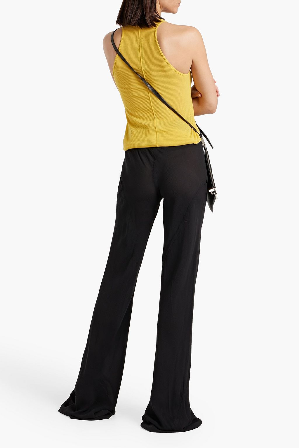 RICK OWENS Cotton-blend crepe straight-leg pants