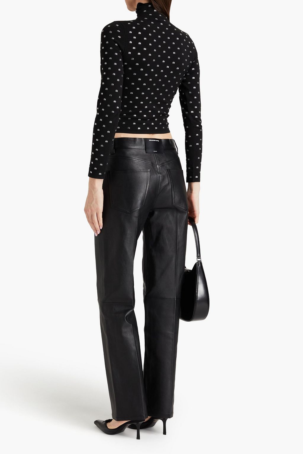 ALEXANDER WANG Leather straight-leg pants