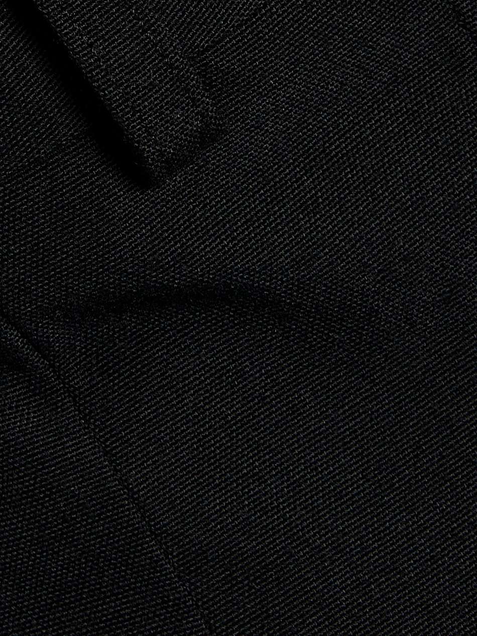 twill wide-leg pants