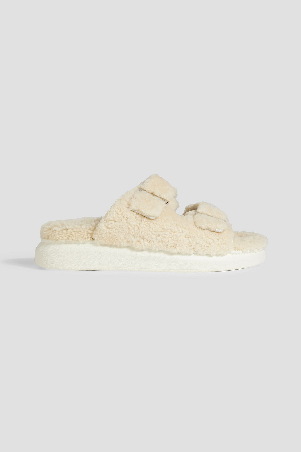Alexander Mcqueen Shearling Slides