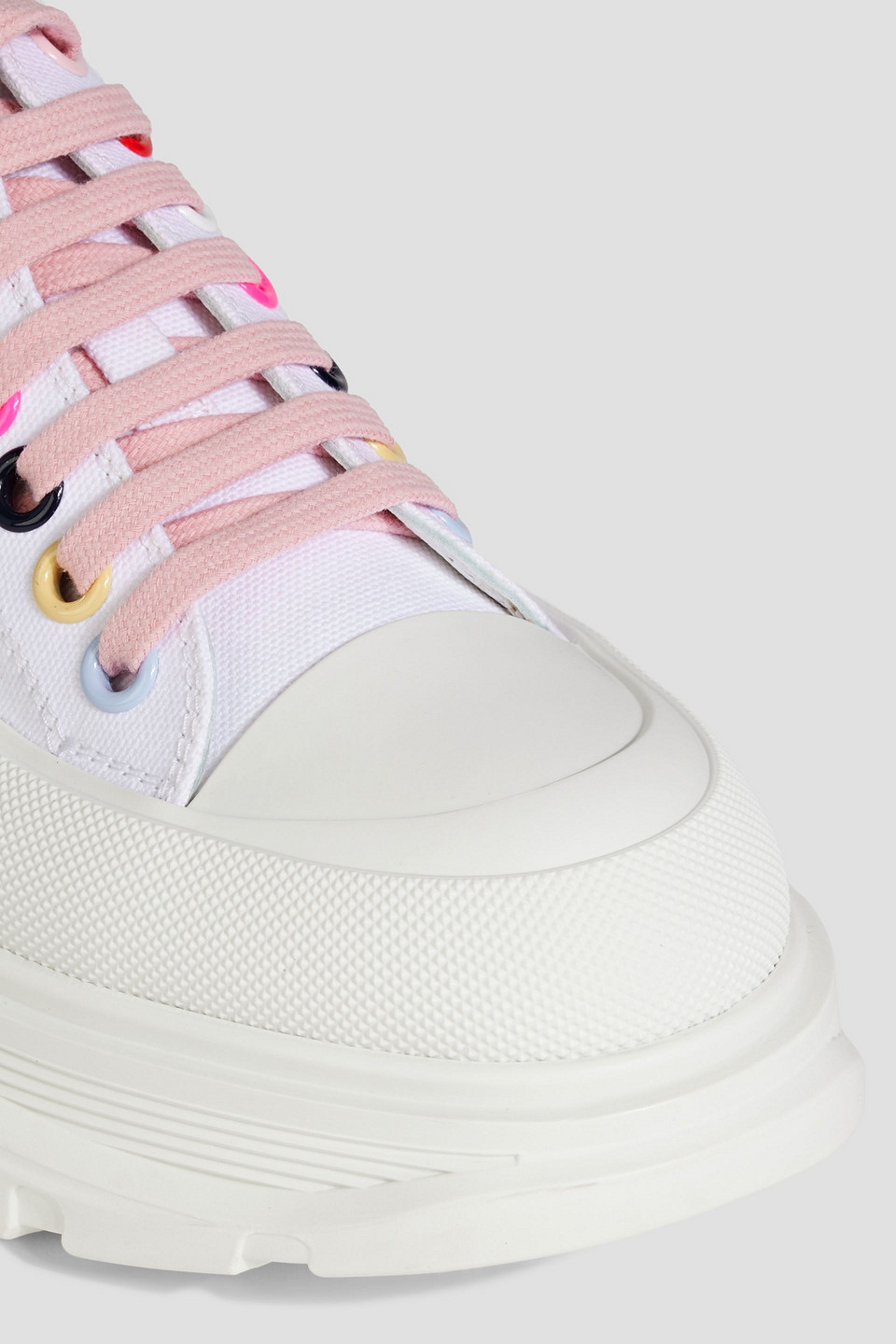 ALEXANDER MCQUEEN TREAD SLICK CANVAS SNEAKERS