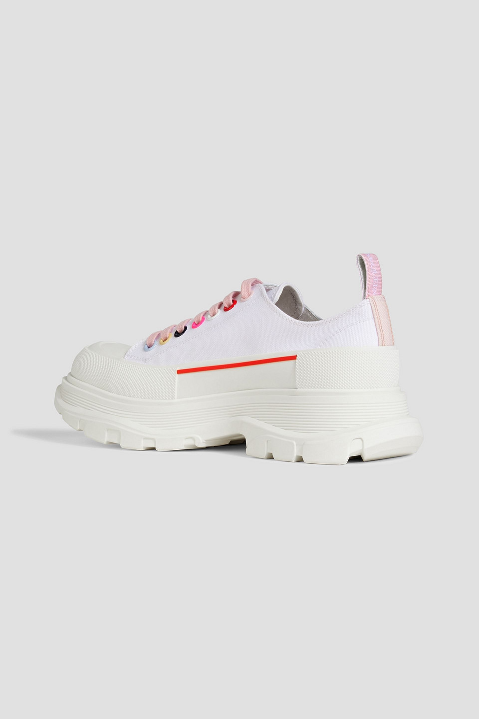 ALEXANDER MCQUEEN TREAD SLICK CANVAS SNEAKERS
