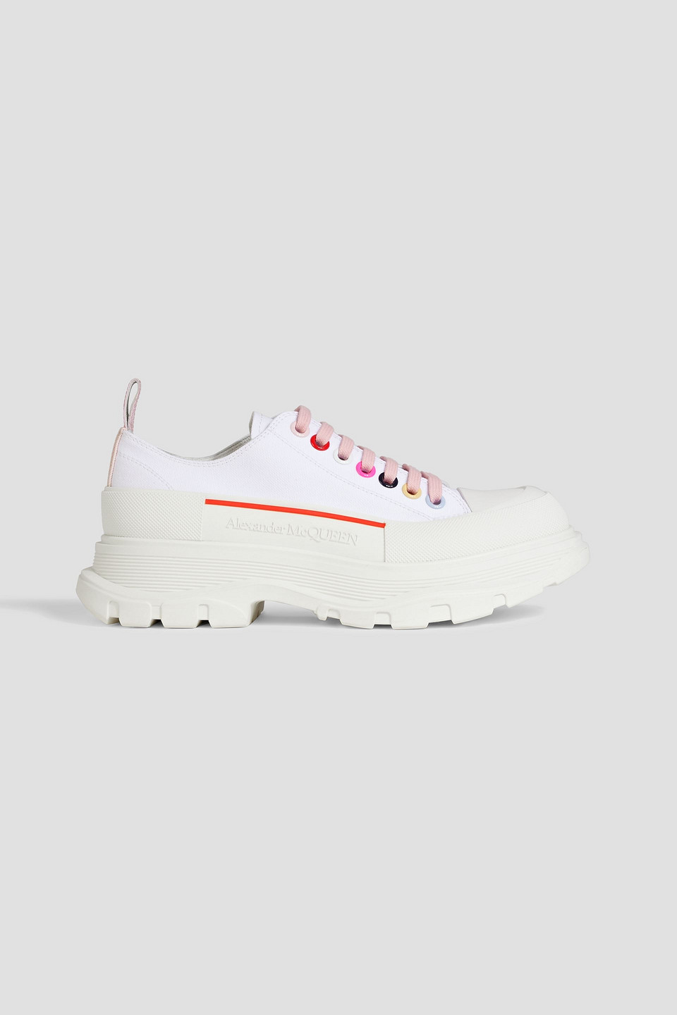 ALEXANDER MCQUEEN TREAD SLICK CANVAS SNEAKERS