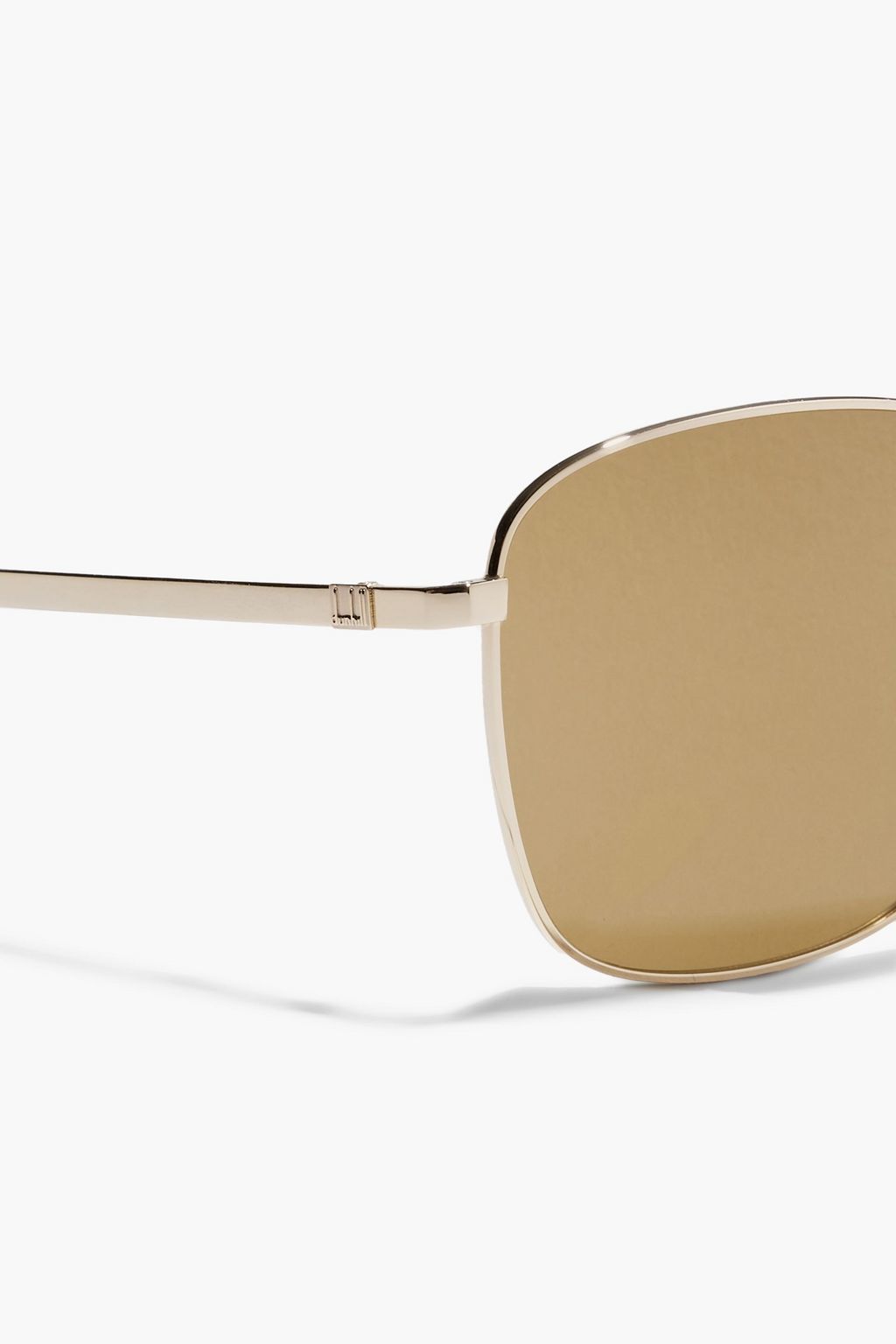 DUNHILL Aviator-style gold-tone metal sunglasses