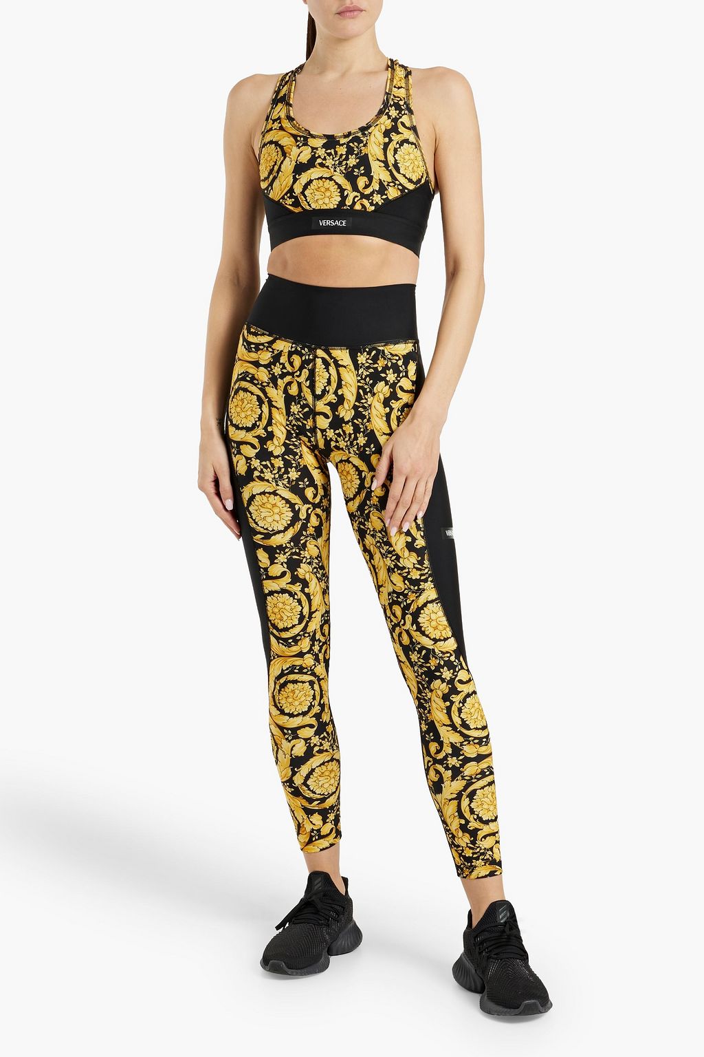 VERSACE Printed stretch leggings