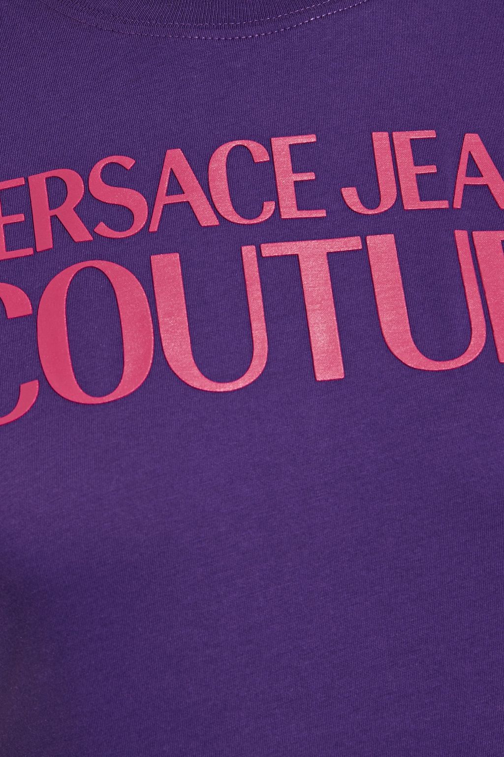 VERSACE JEANS COUTURE Logo-print cotton-jersey bodysuit