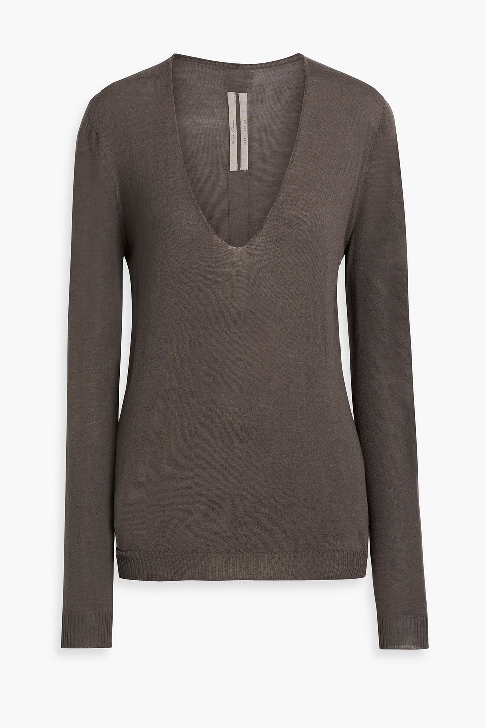 Rick Owens Wool Sweater In Brown