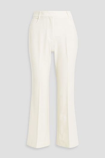 STELLA MCCARTNEY Cropped stretch-twill flared pants