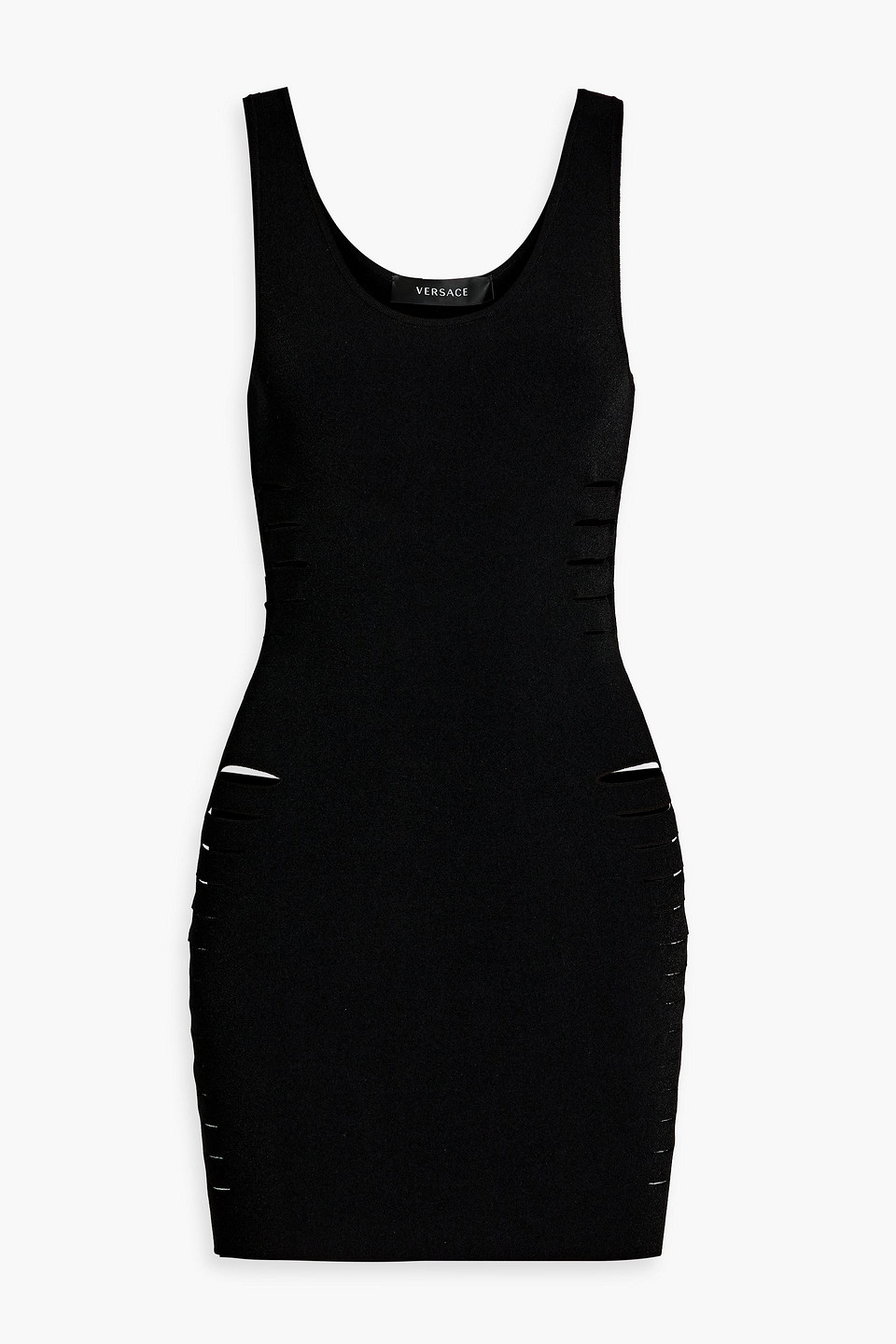 Cutout stretch-knit mini dress