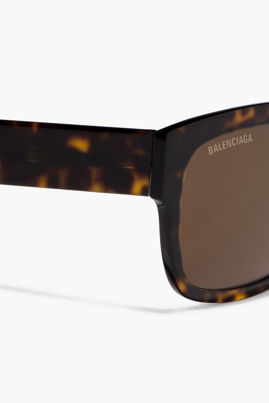 BALENCIAGA Square-frame tortoiseshell acetate sunglasses