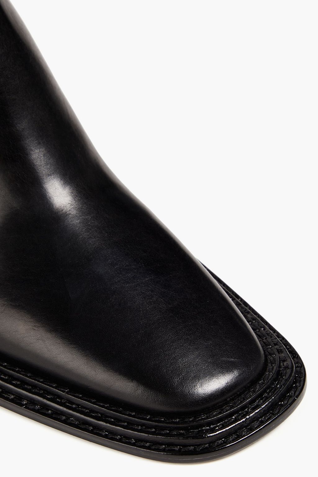 ALEXANDER WANG بوت بطول الكاحل “بوكر” مصنوع من الجلد بكعب مقاس 60
