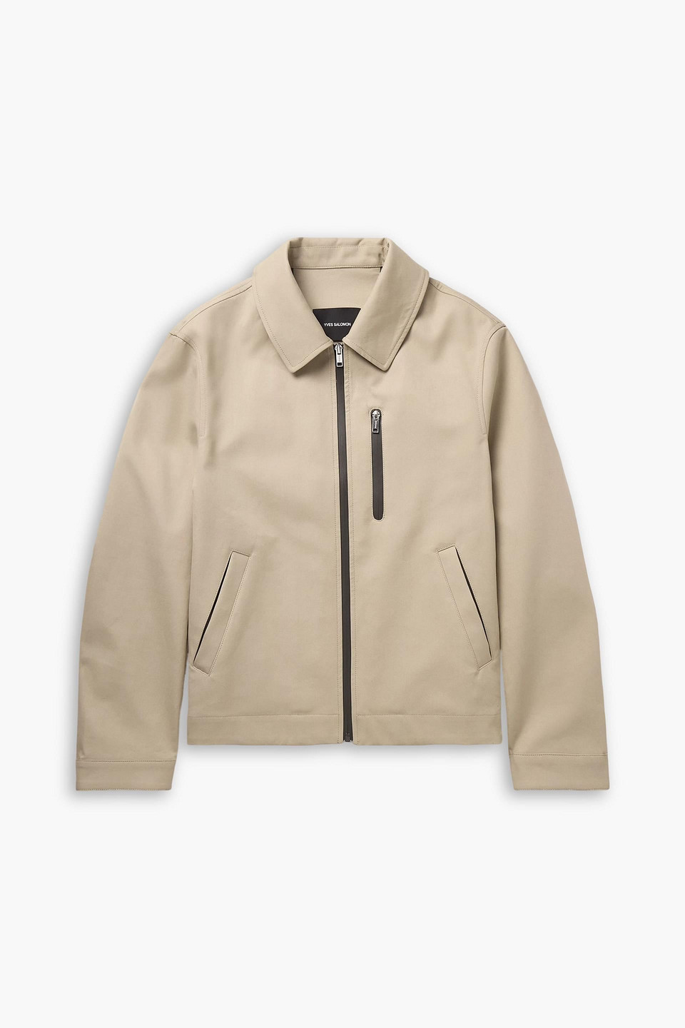 yves salomon - double-faced cotton-twill jacket - neutral - it 52
