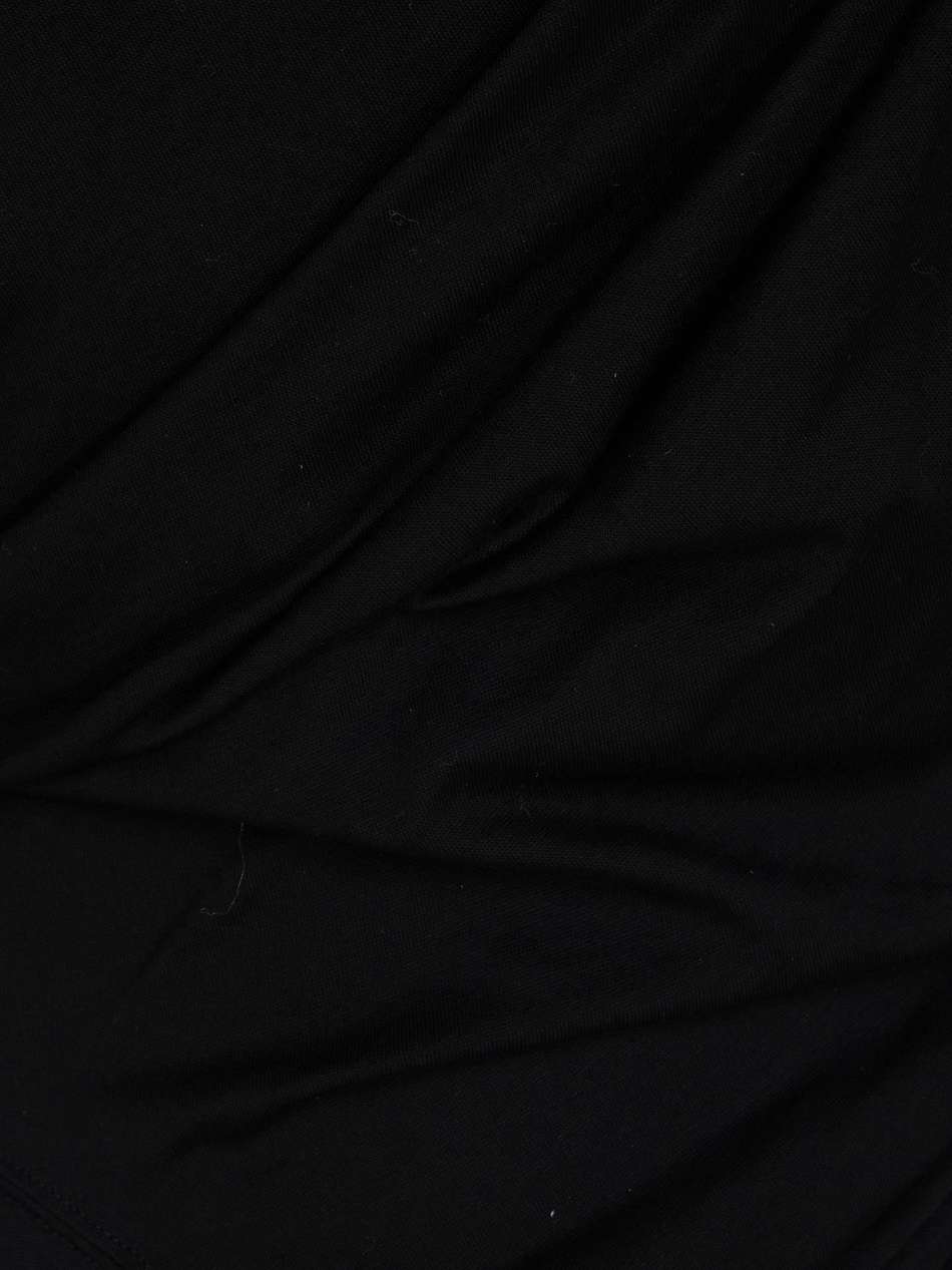 asymmetric draped cotton-jersey dress