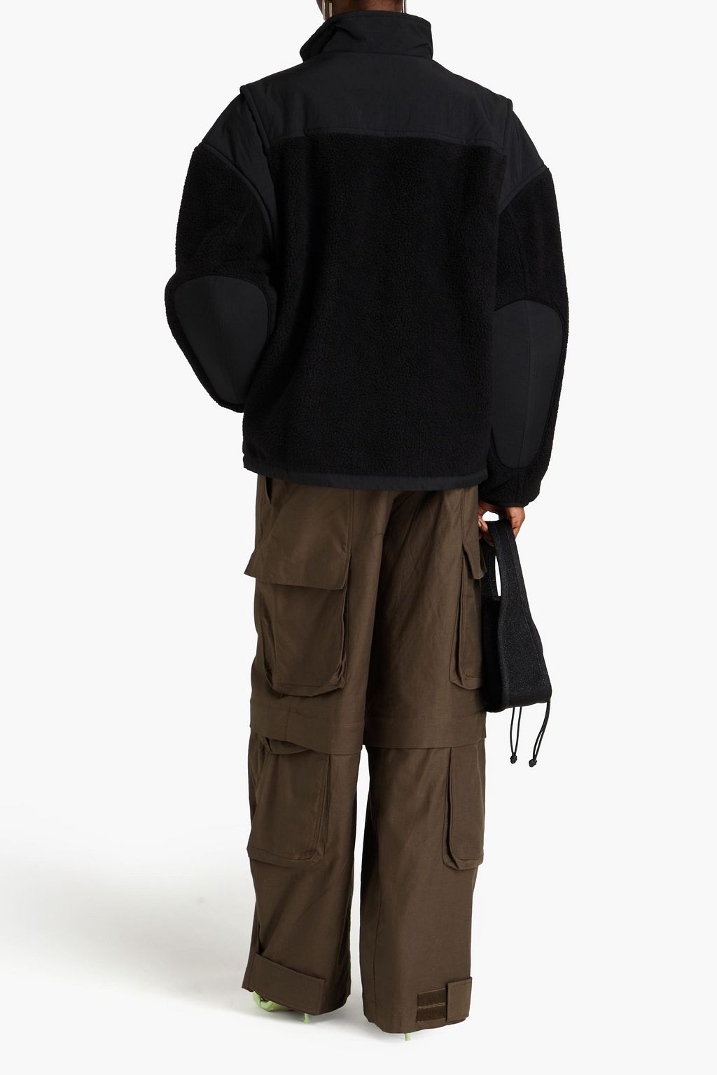 ALEXANDER WANG Shell and fleece jacket