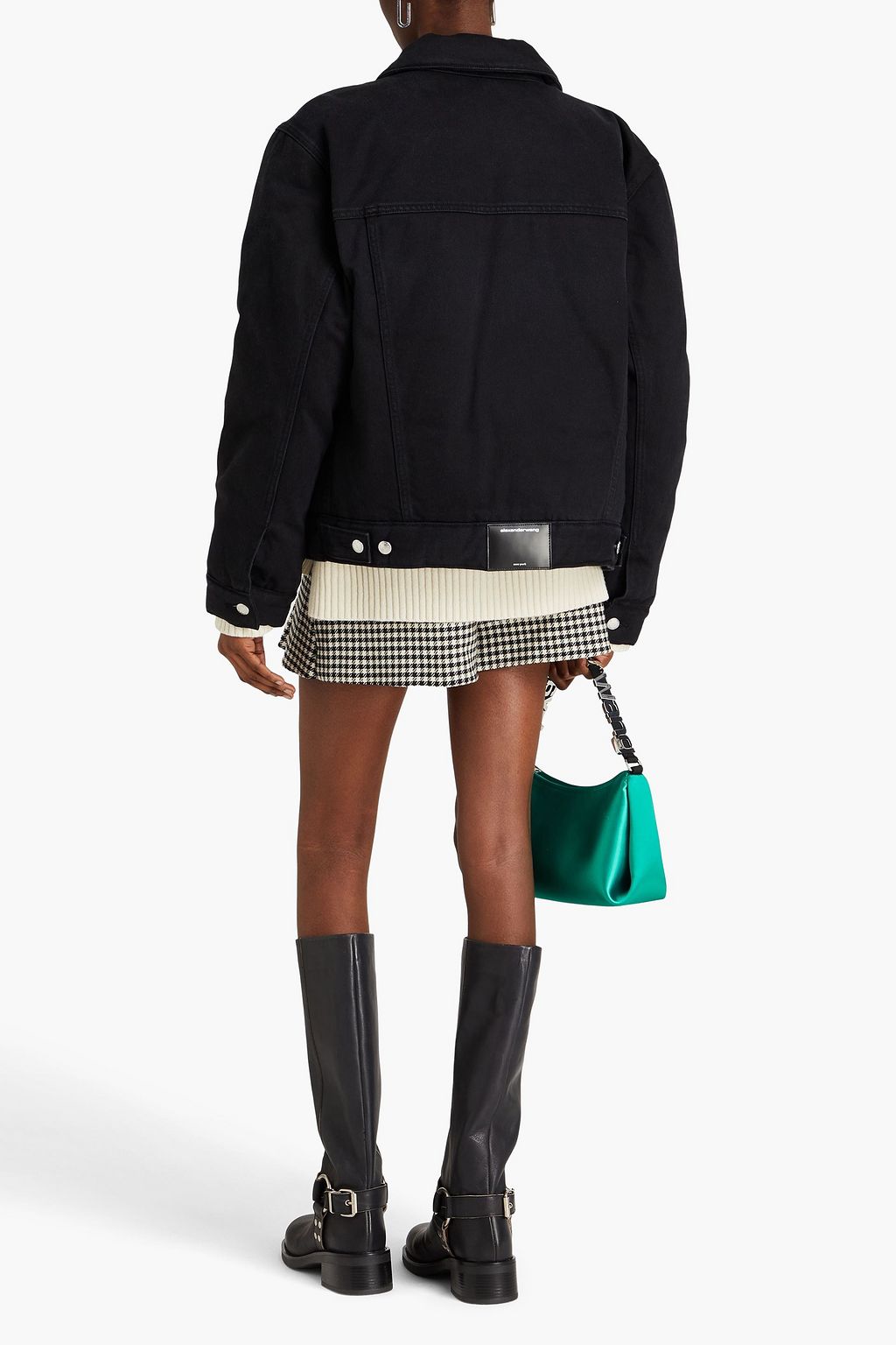ALEXANDER WANG جاكت من الدنيم مبطّن