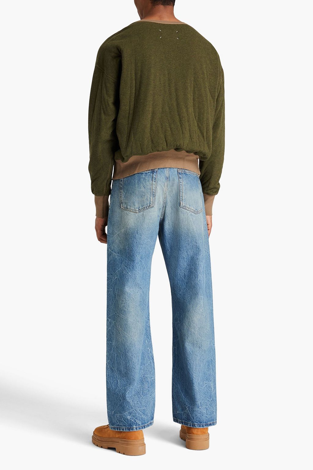 MAISON MARGIELA Printed cotton-jersey sweatshirt