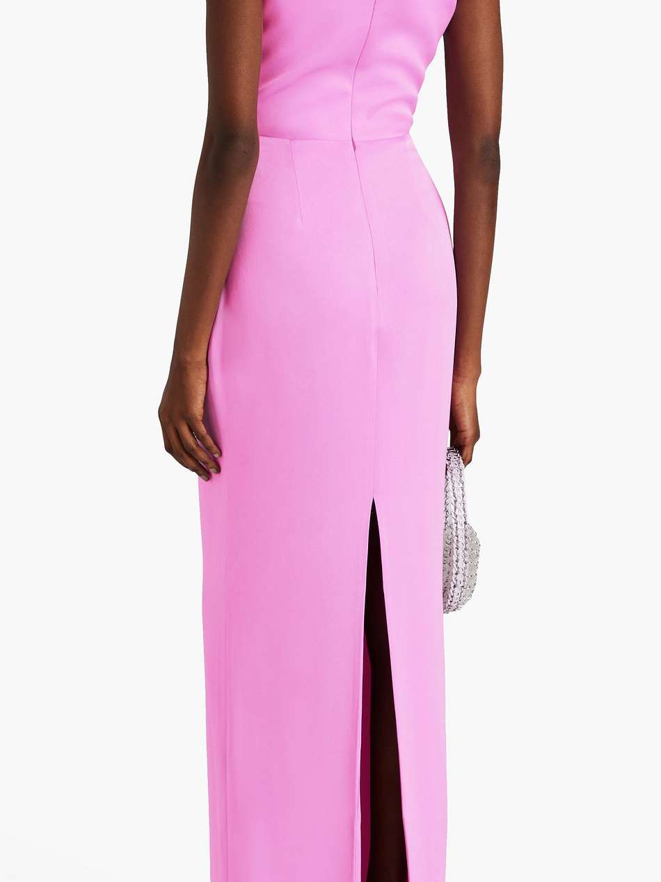 satin-crepe gown