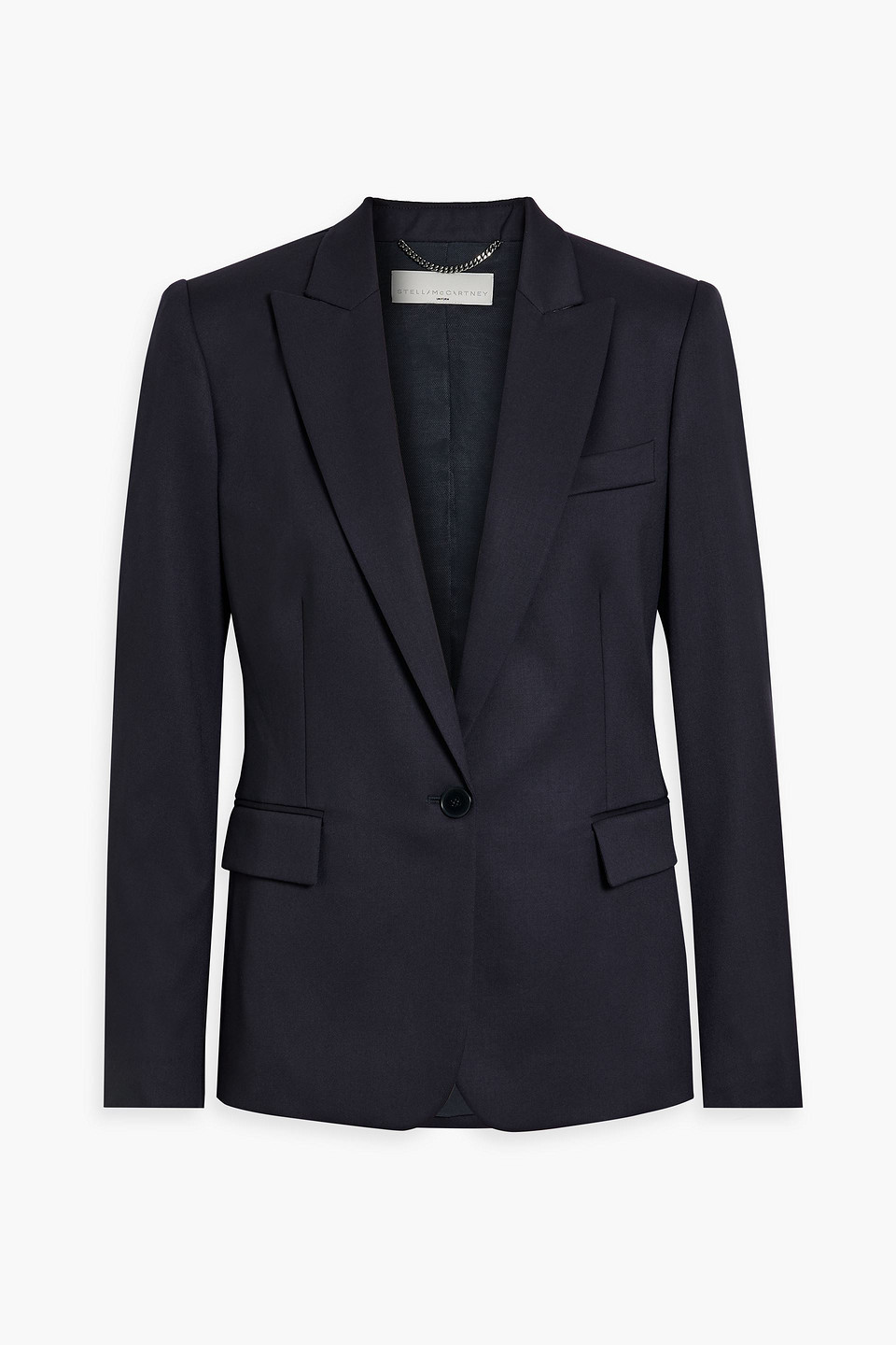 Stella Mccartney Iconic Regular Wool Blazer Jacket In Navy