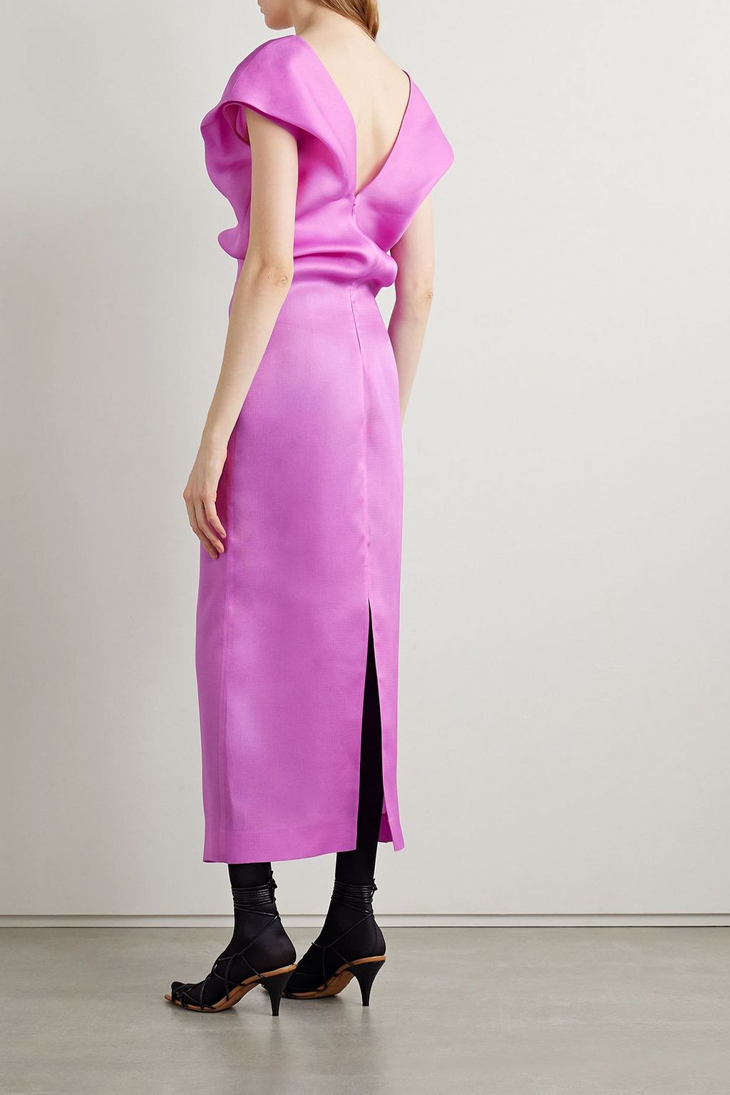 khaite purple dress KHAITE Candita Dress in Amethyst