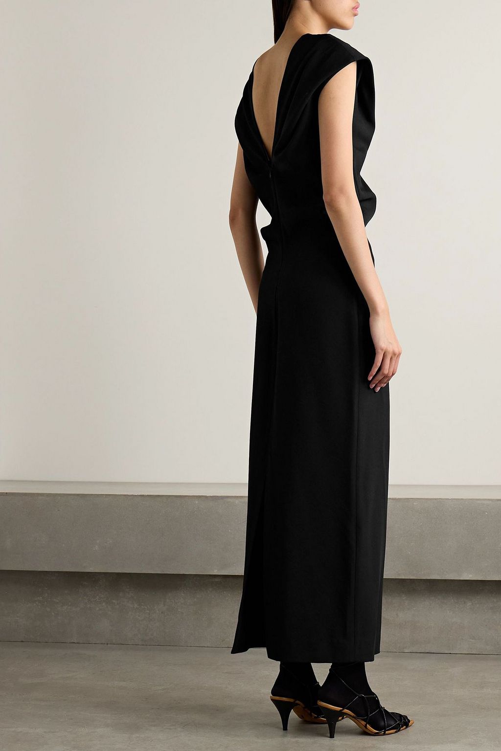 khaite evening dress Khaite Genesis Off-The-Shoulder Maxi Dress - Black - 40% Off